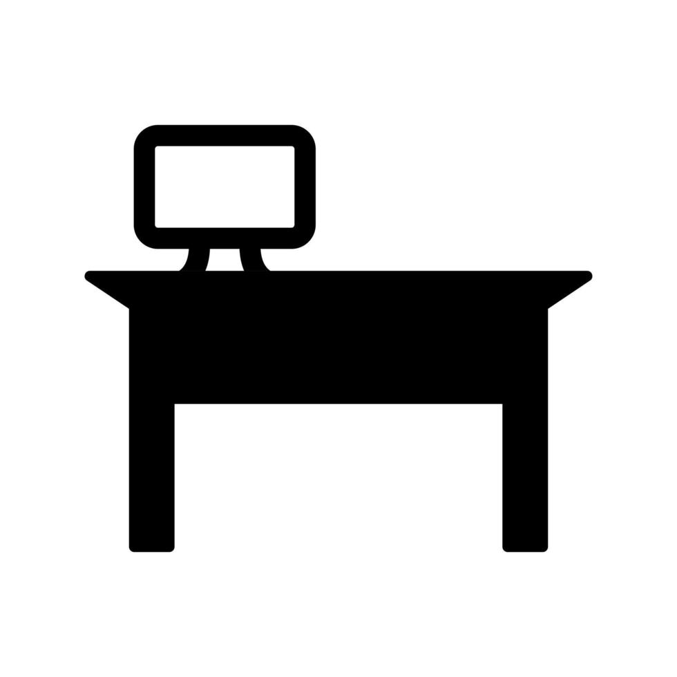 icono de vector de escritorio de oficina
