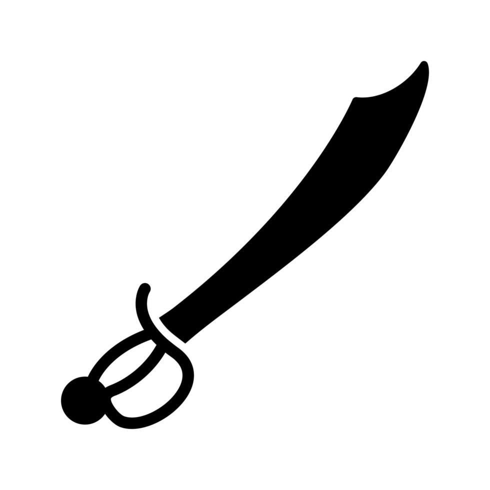 icono de vector de espada pirata