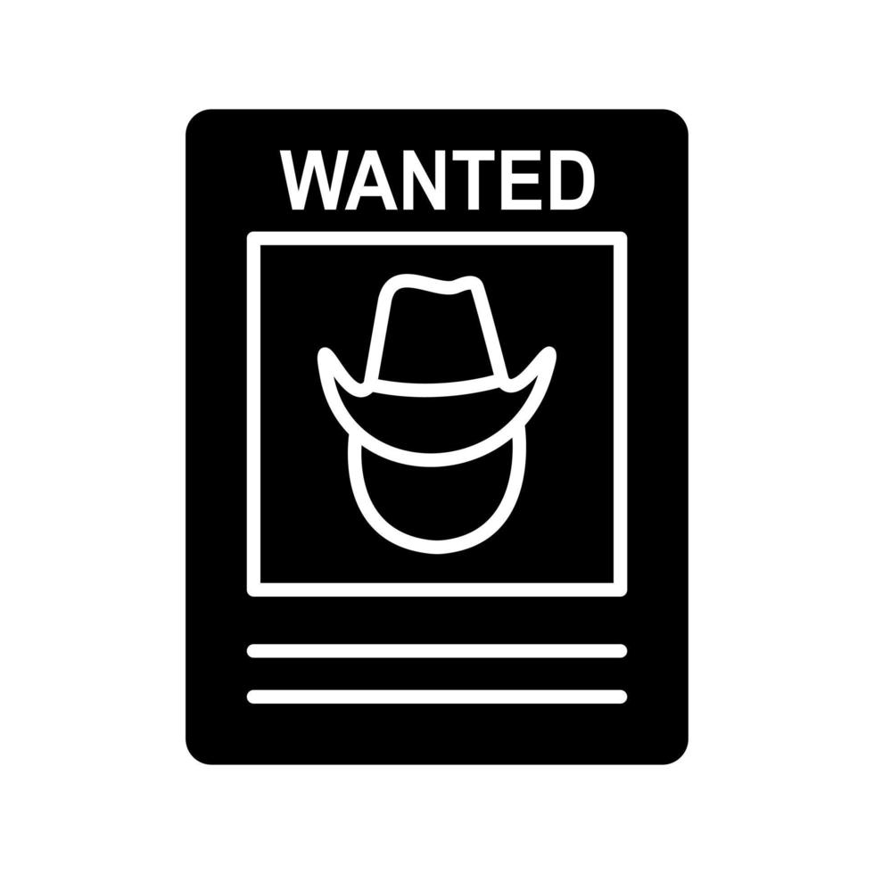 Wanted Poster Vector Icon