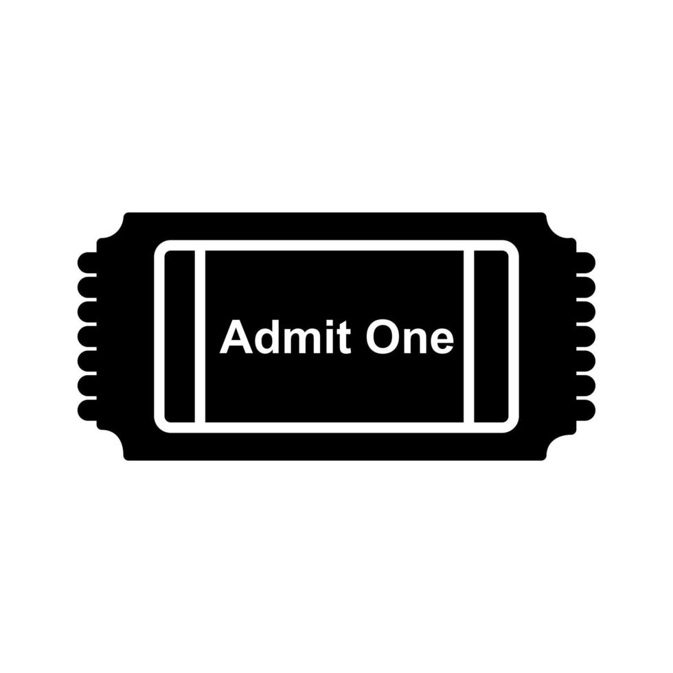 Movie Ticket Vector Icon