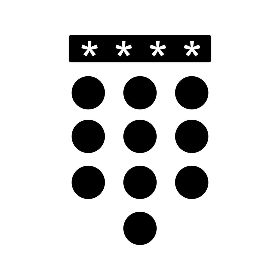 Passcode Lock Vector Icon