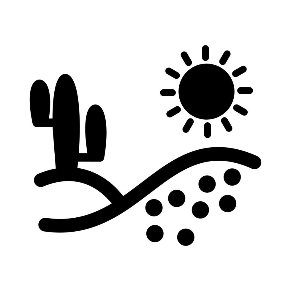 icono de vector de desierto