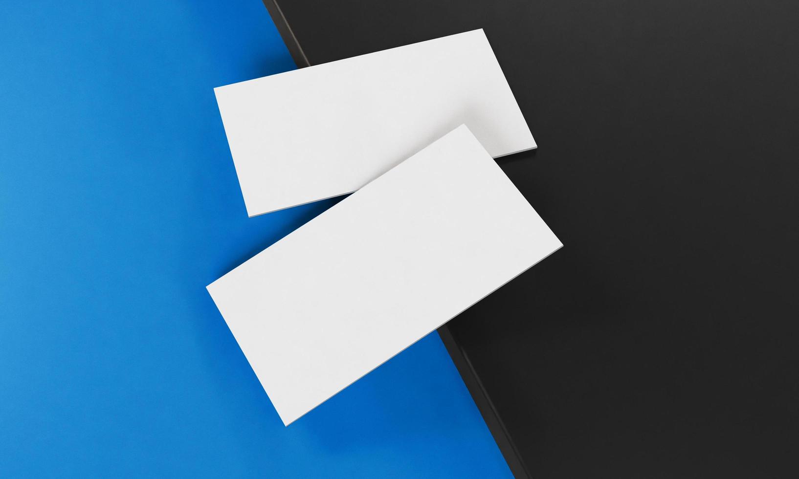 Premium Front view business card mockup design premium photo