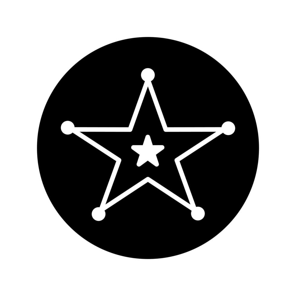 Sheriff Badge Vector Icon