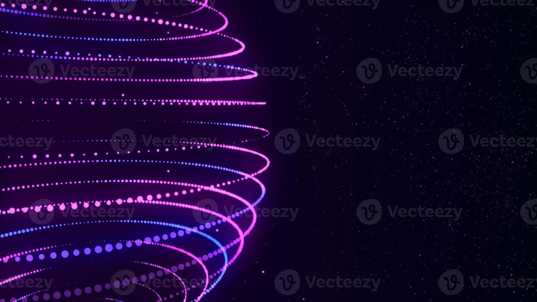 3d sphere of purple and blue neon dots. The sphere of frame technologies. Futuristic grid of the globe. Global network connection. The concept of science and technology. 3d rendering photo