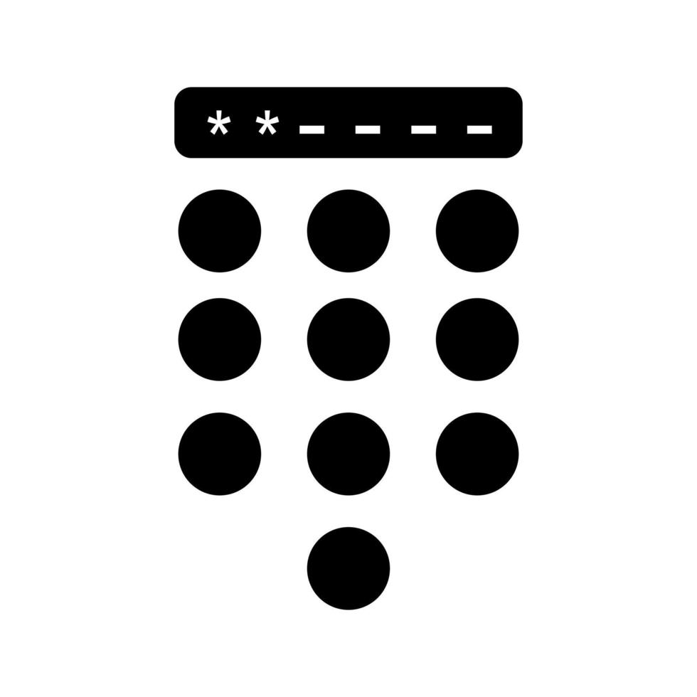 Passcode Lock Vector Icon