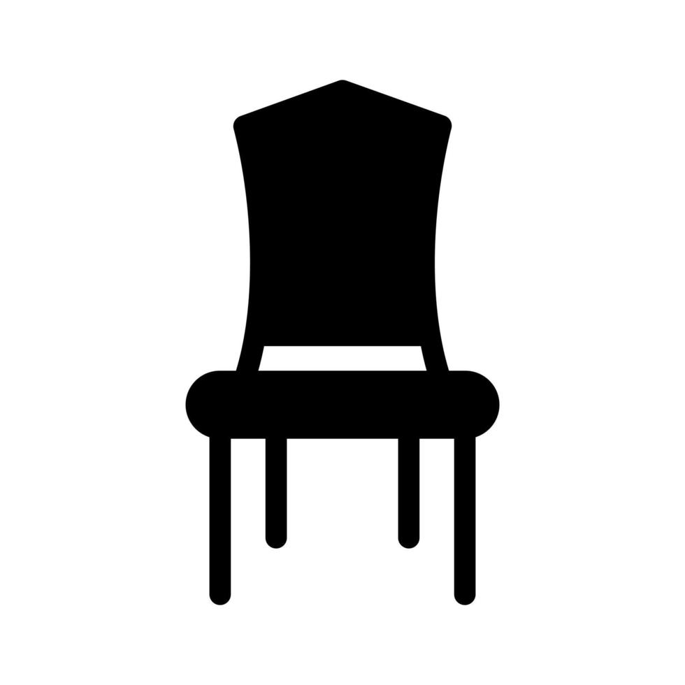 icono de vector de silla de sala de conferencias