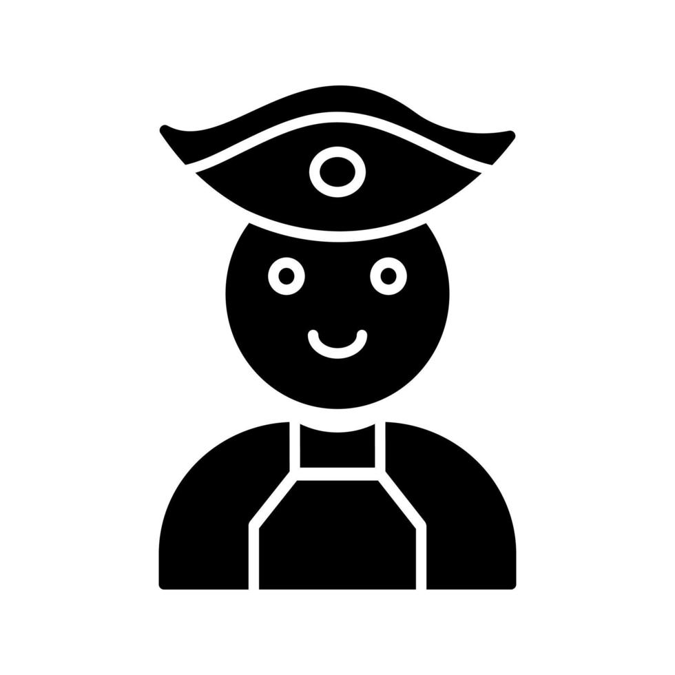 Male Pirate Vector Icon