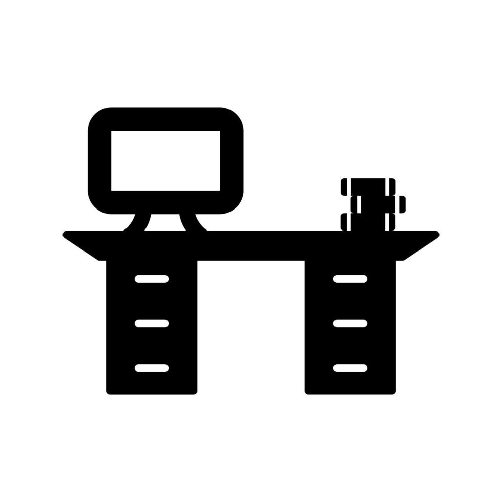 Working Desk Vector Icon