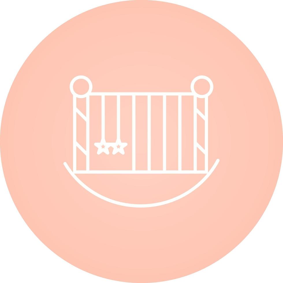 Baby Cot Vector Icon