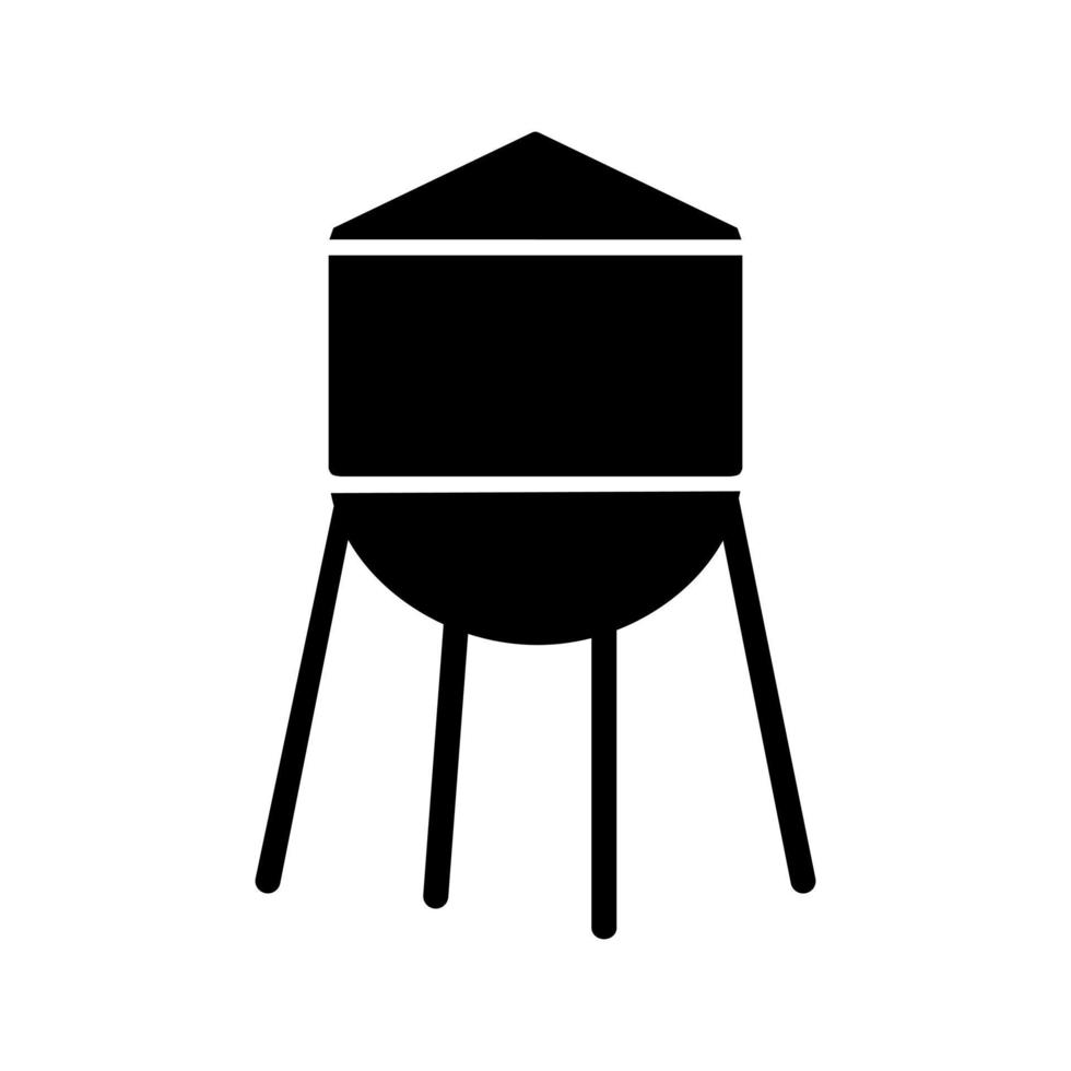 icono de vector de torre de agua