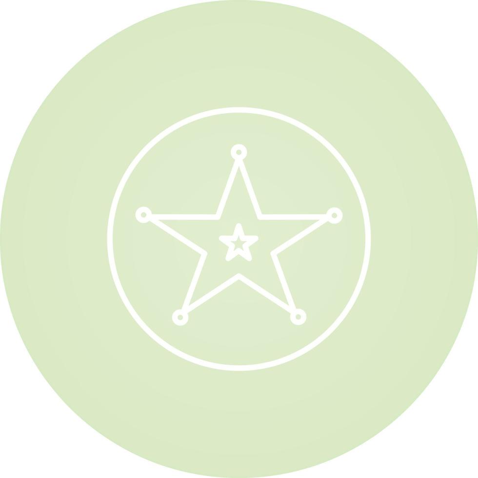 Sheriff Badge Vector Icon