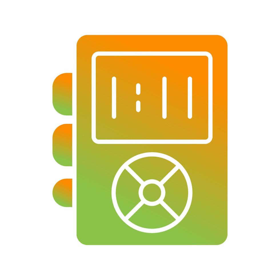 Dictaphone Glyph Gradient Icon vector