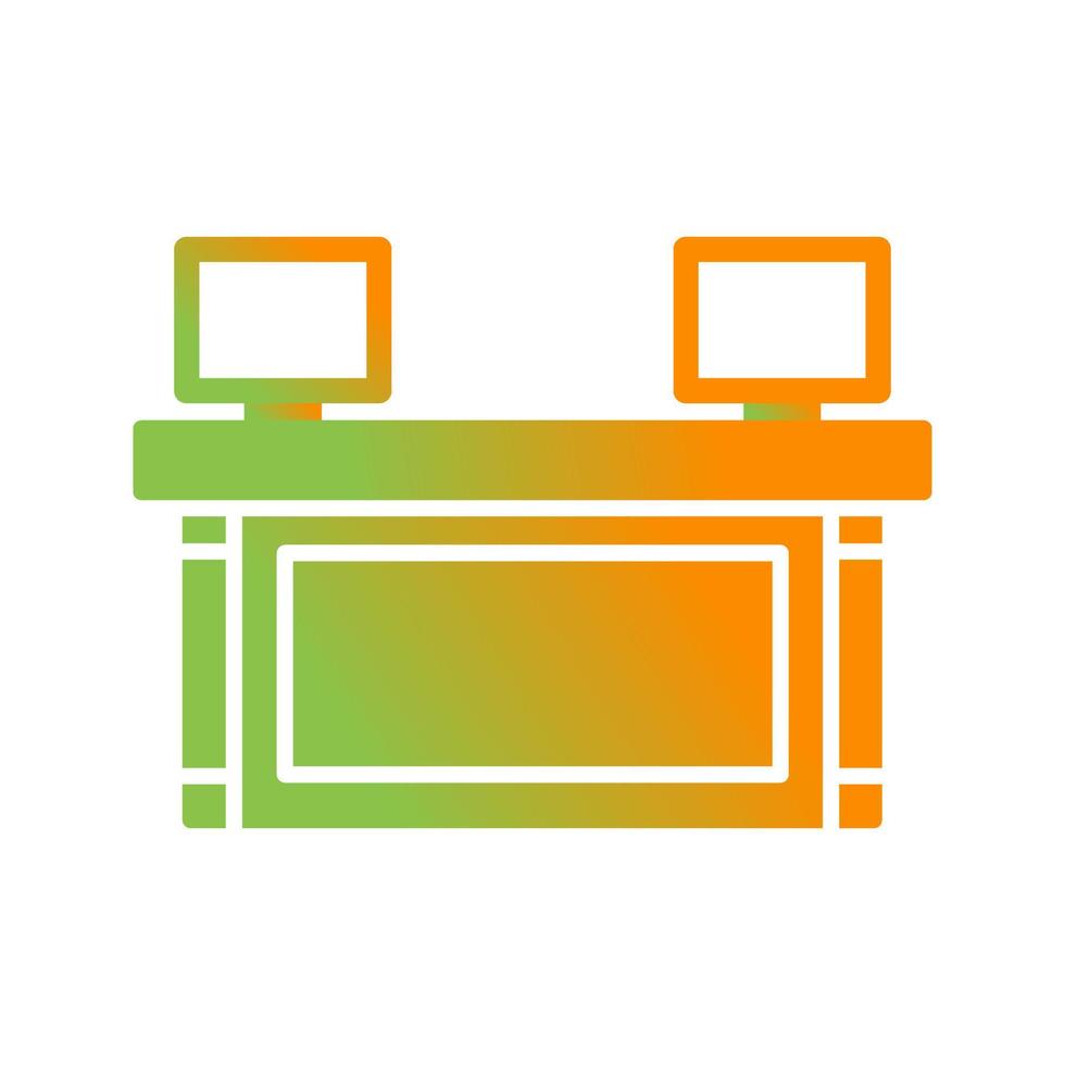 Reception Glyph Gradient Icon vector