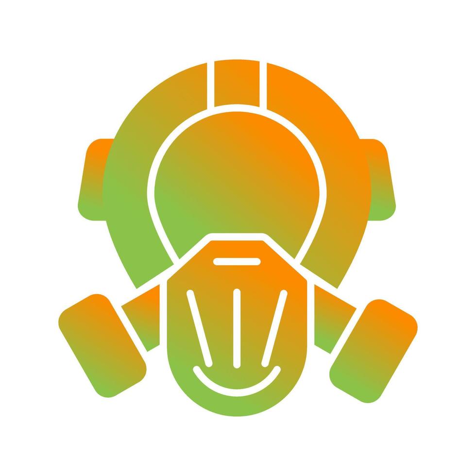 Mask Glyph Gradient Icon vector
