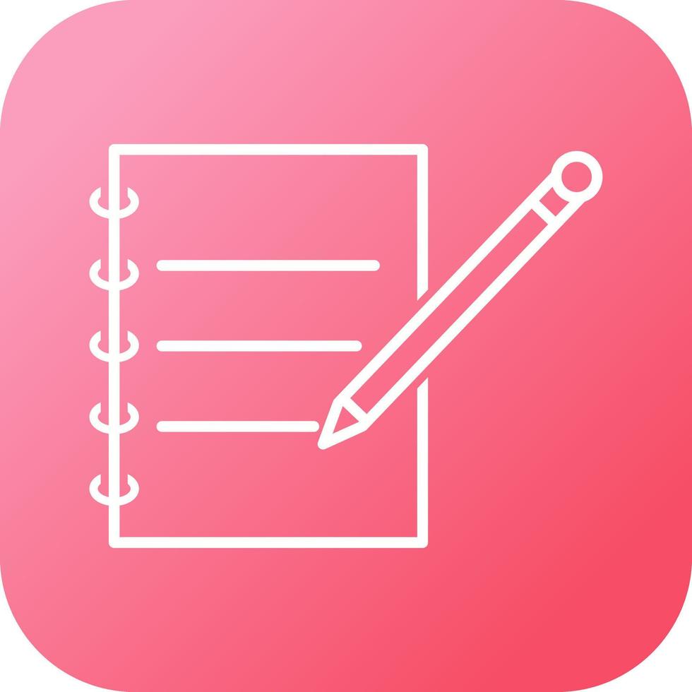 Notebook and Pen Vector Icon
