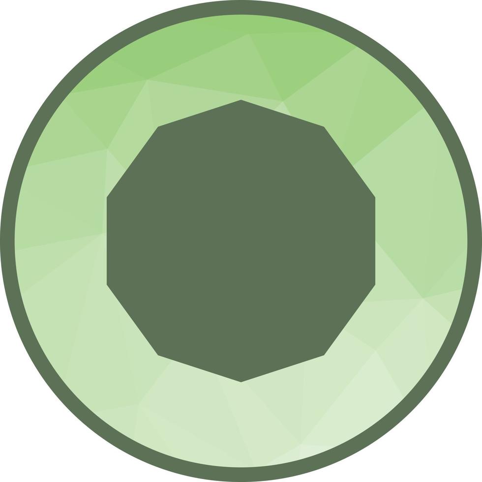 Decagon Low Poly Background Icon vector
