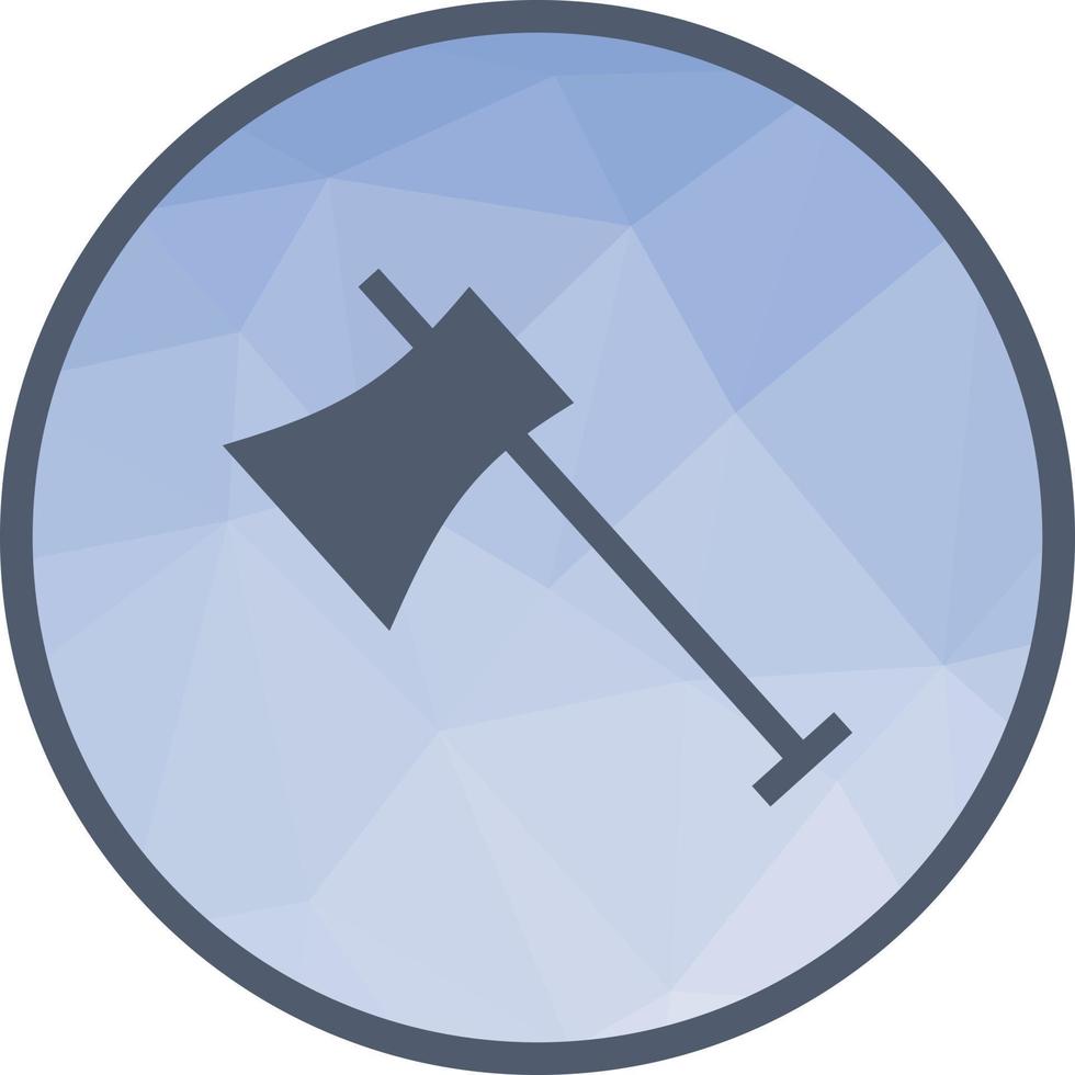 Wood Cutter Low Poly Background Icon vector