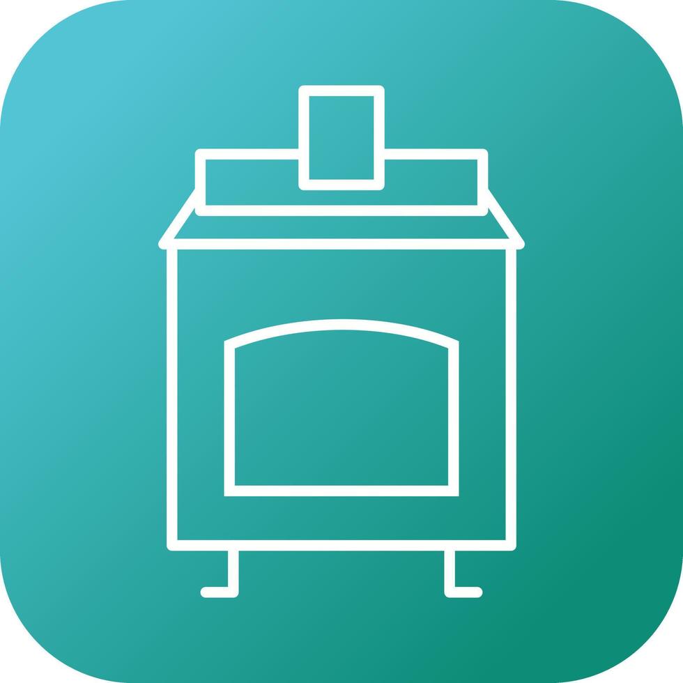Coal Furnace Vector Icon