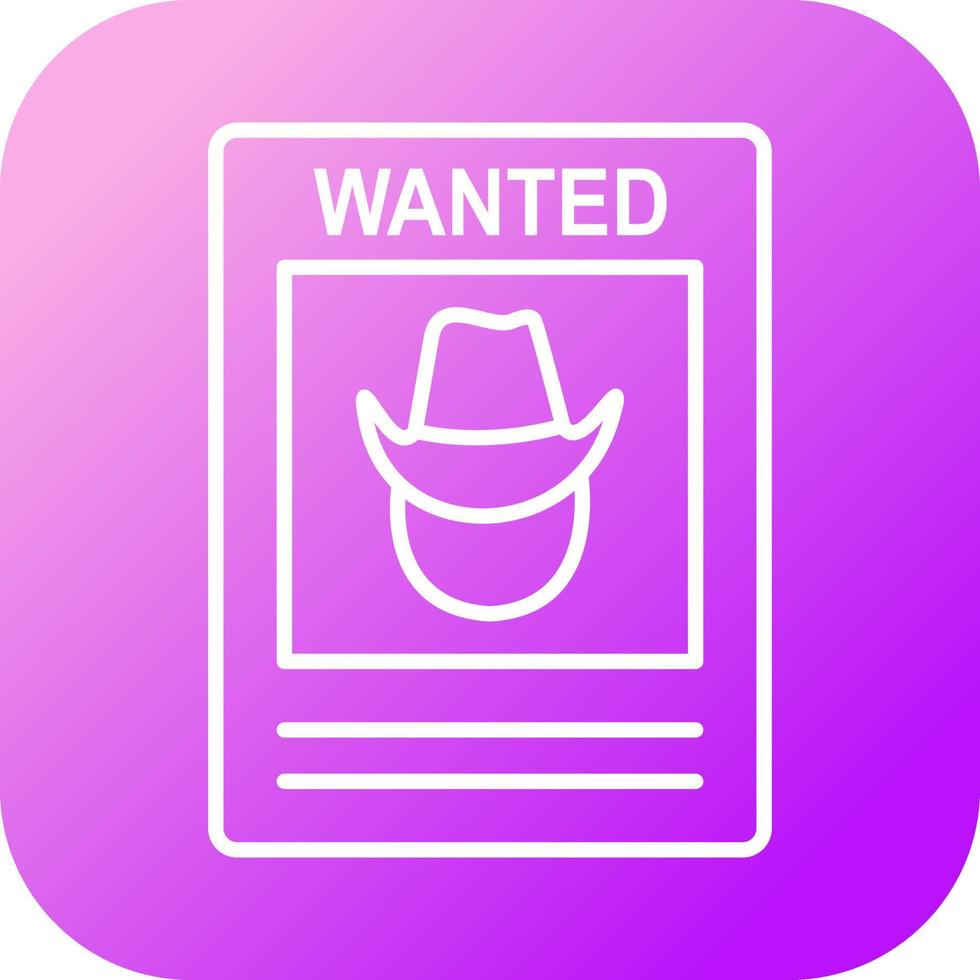 Wanted Poster Vector Icon