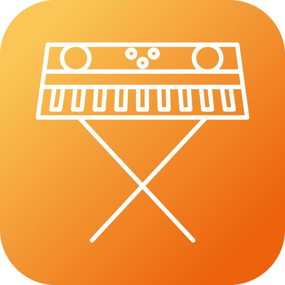 icono de vector de piano