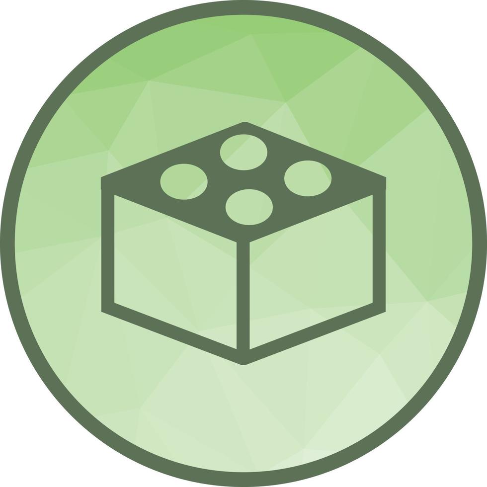 Blocks II Low Poly Background Icon vector