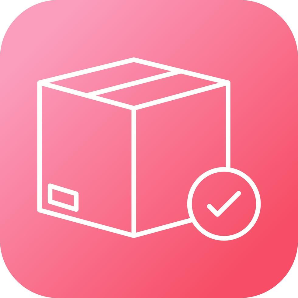 Valid Delivery of Packag Vector Icon