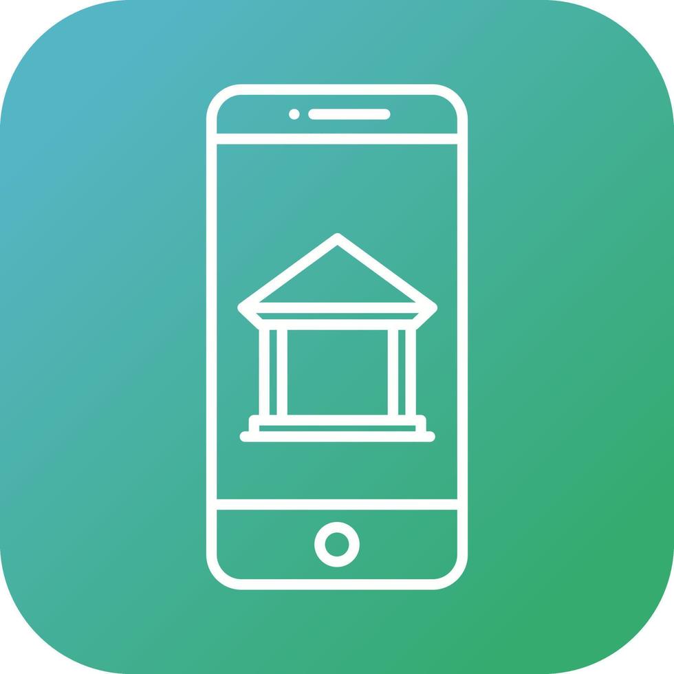 Mobile Banking Vector Icon