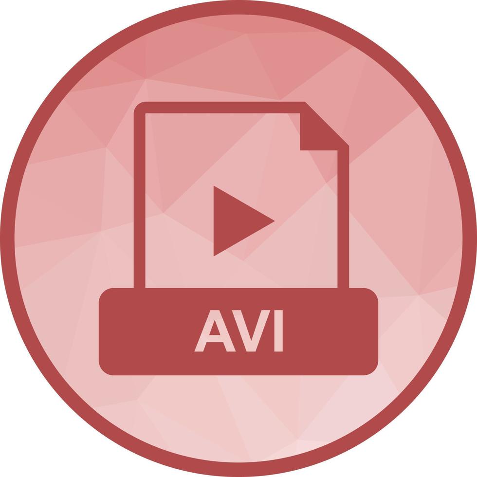 AVI Low Poly Background Icon vector