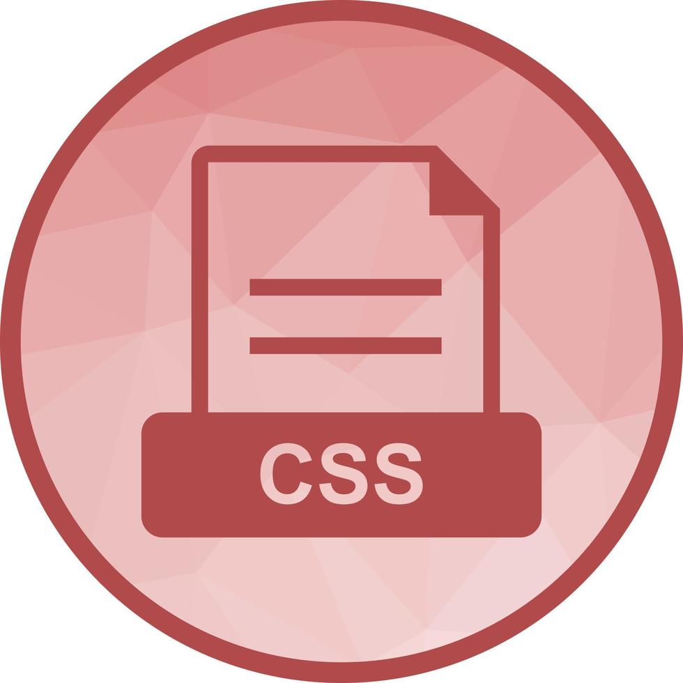 CSS Low Poly Background Icon vector