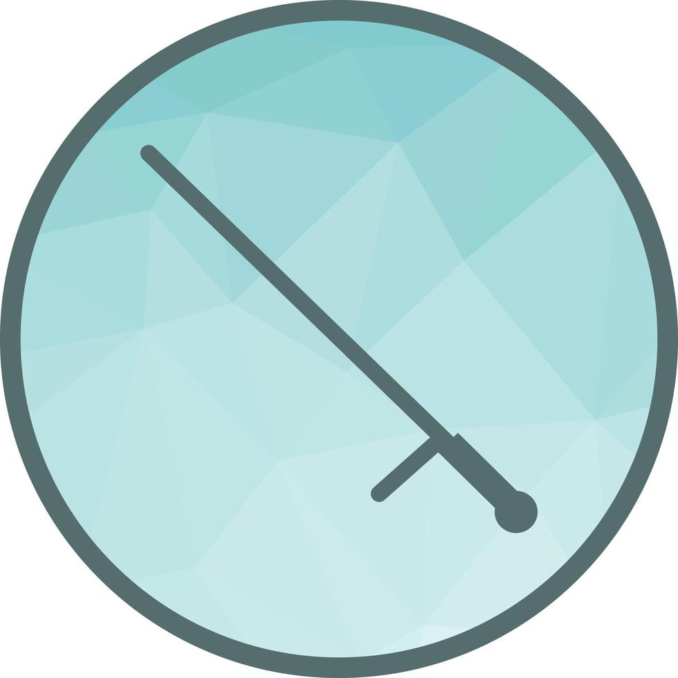 Police Stick Low Poly Background Icon vector