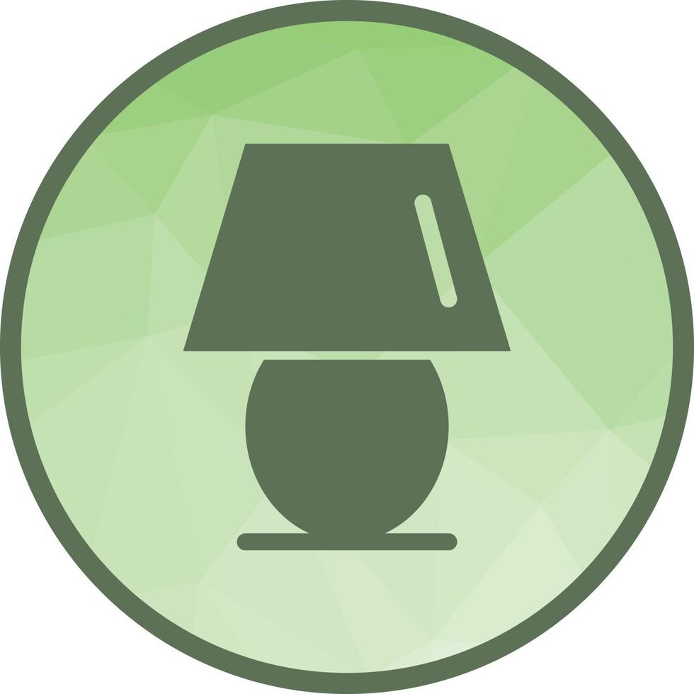 Table Lamp Low Poly Background Icon vector