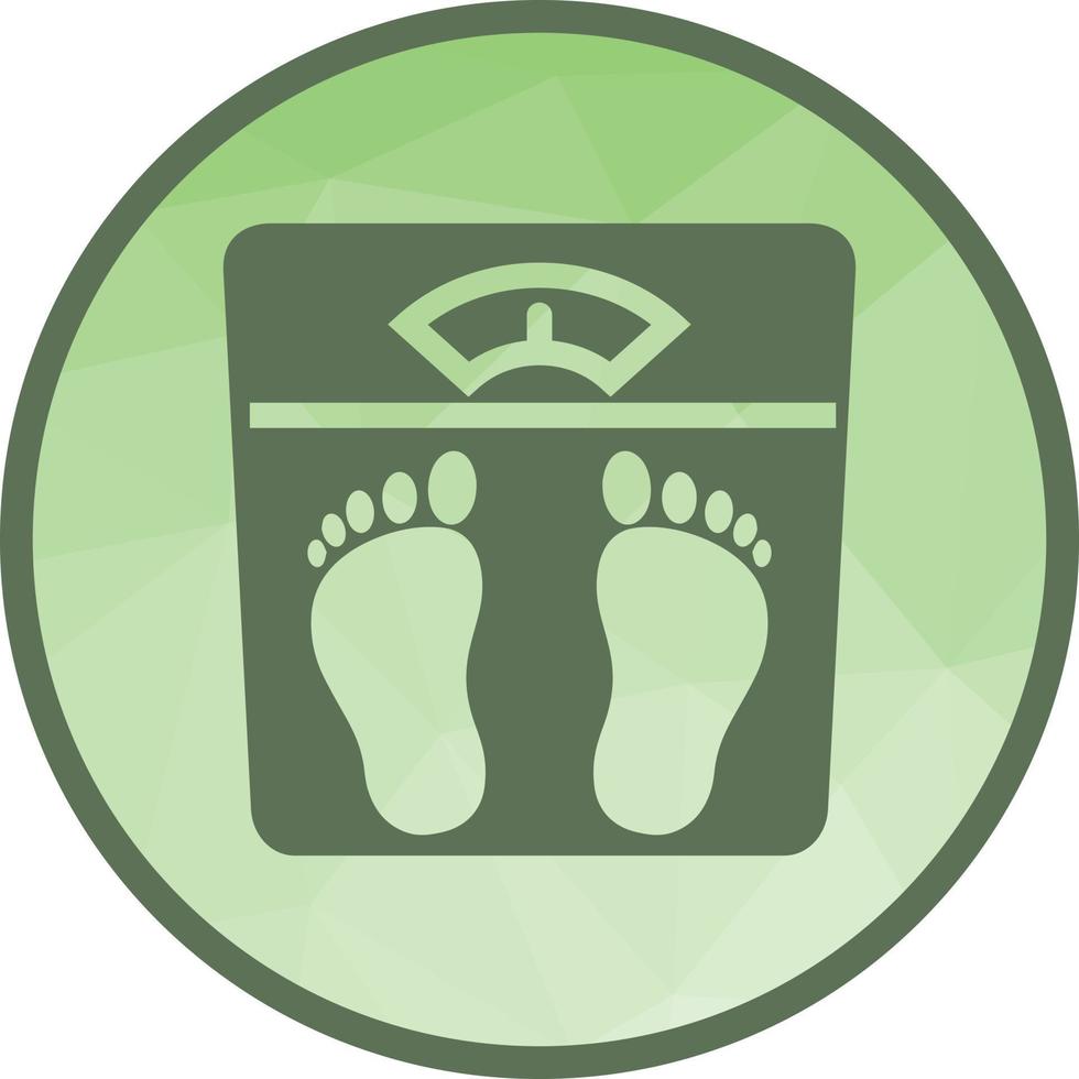 Weighing Machine Low Poly Background Icon vector