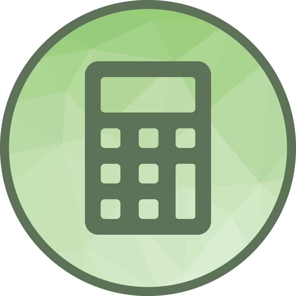 Calculator Low Poly Background Icon vector