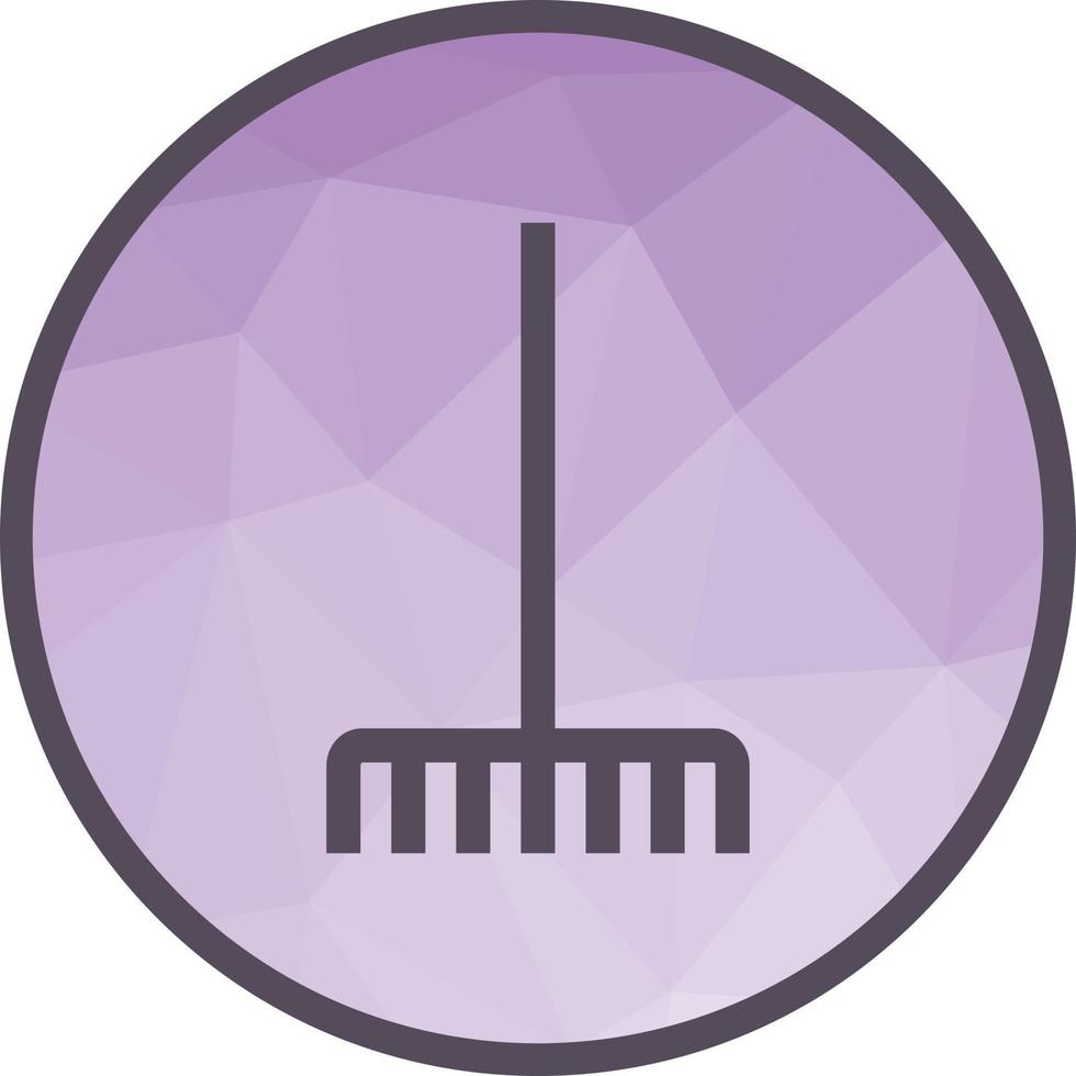 Fork picking leaves Low Poly Background Icon vector