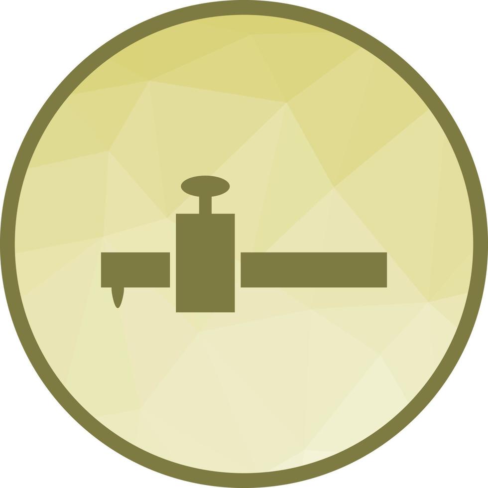 Scribe Gauge Low Poly Background Icon vector