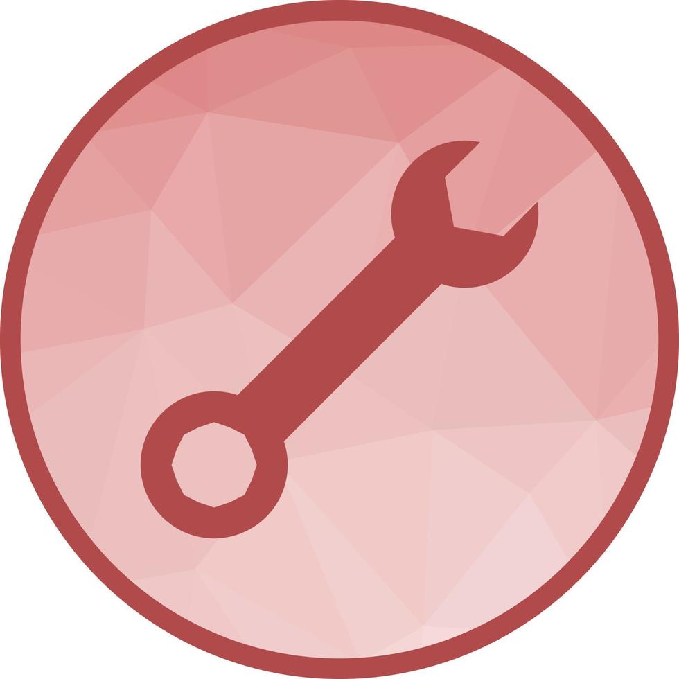 Wrench Low Poly Background Icon vector