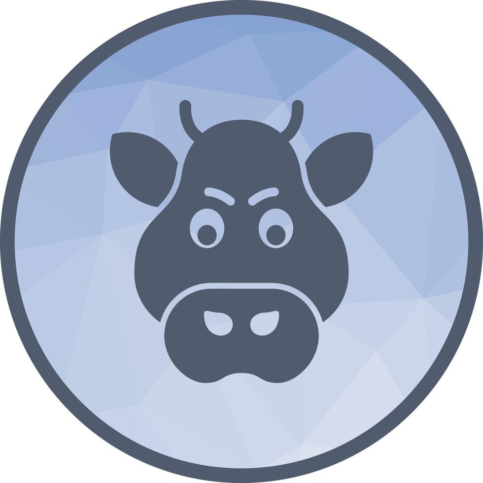 Boar Face Low Poly Background Icon vector