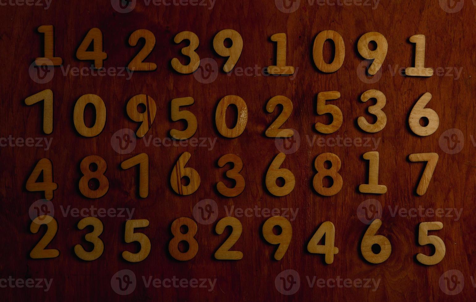 Background of numbers. from zero to nine. Numbers texture. Finance data concept. Mathematic. Seamless pattern with numbers. financial crisis concept. Business success. photo