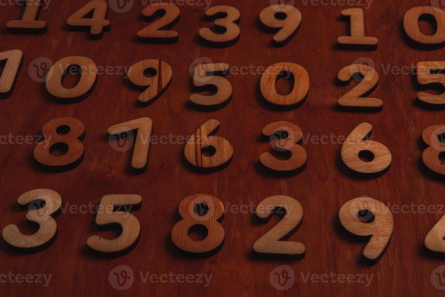 Background of numbers. from zero to nine. Numbers texture. Finance data concept. Mathematic. Seamless pattern with numbers. financial crisis concept. Business success. photo