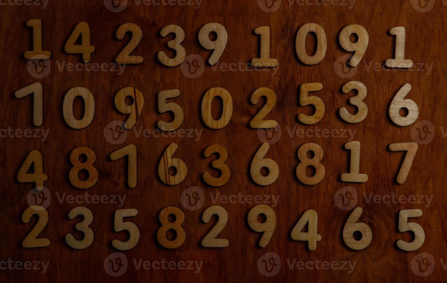 Background of numbers. from zero to nine. Numbers texture. Finance data concept. Mathematic. Seamless pattern with numbers. financial crisis concept. Business success. photo