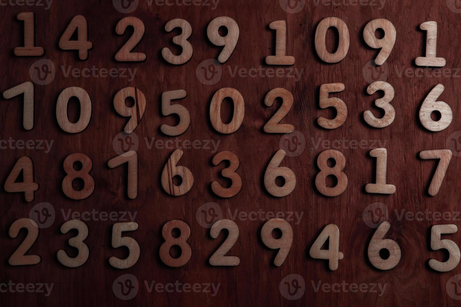 Background of numbers. from zero to nine. Numbers texture. Finance data concept. Mathematic. Seamless pattern with numbers. financial crisis concept. Business success. photo