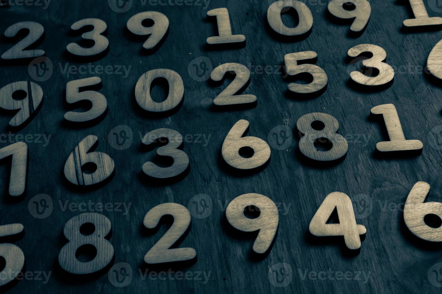 Background of numbers. from zero to nine. Numbers texture. Finance data concept. Mathematic. Seamless pattern with numbers. financial crisis concept. Business success. photo