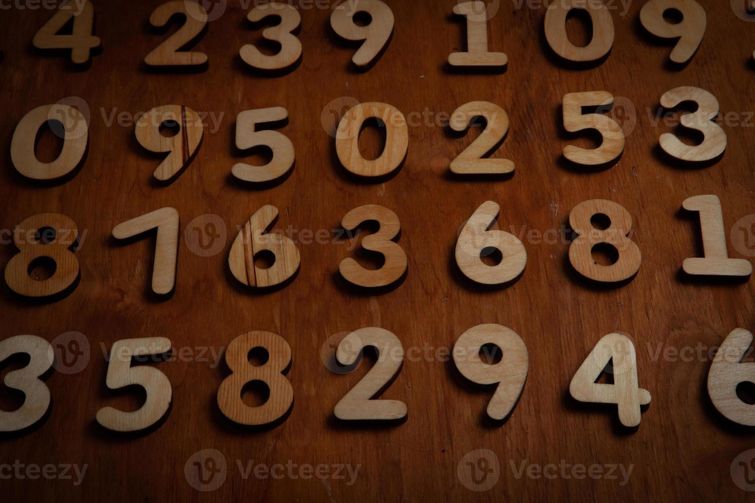 Background of numbers. from zero to nine. Numbers texture. Finance data concept. Mathematic. Seamless pattern with numbers. financial crisis concept. Business success. photo