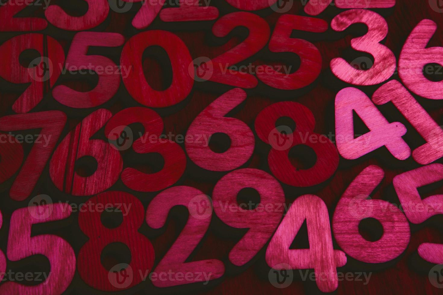 Background of numbers. from zero to nine. Numbers texture. Finance data concept. Mathematic. Seamless pattern with numbers. financial crisis concept. Business success. photo
