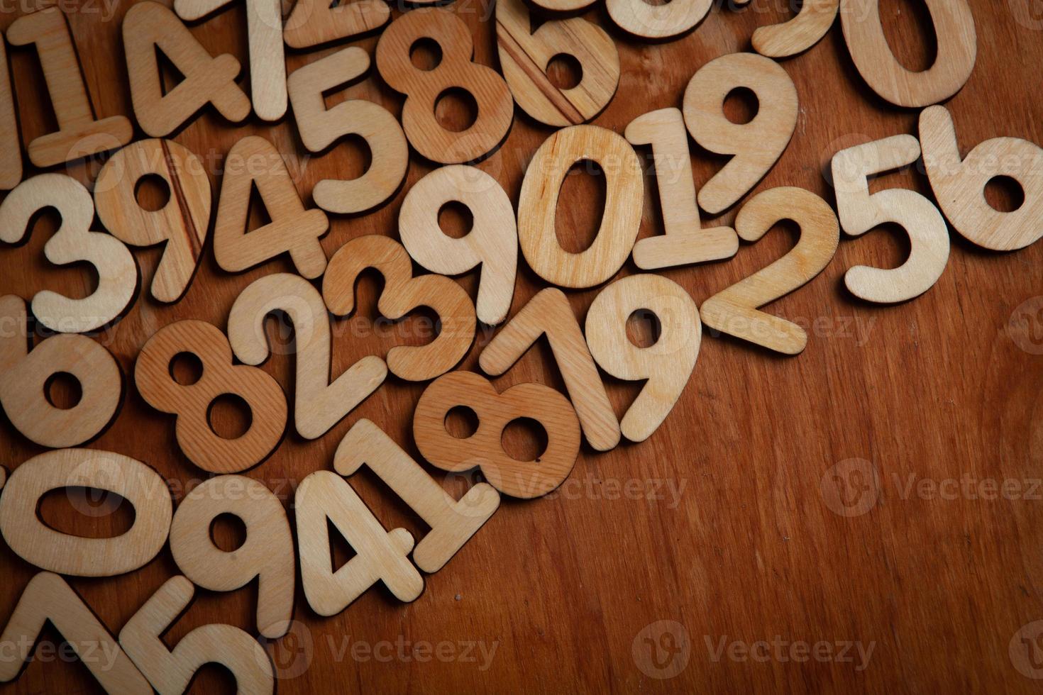 Background of numbers. from zero to nine. Numbers texture. Finance data concept. Mathematic. Seamless pattern with numbers. financial crisis concept. Business success. photo