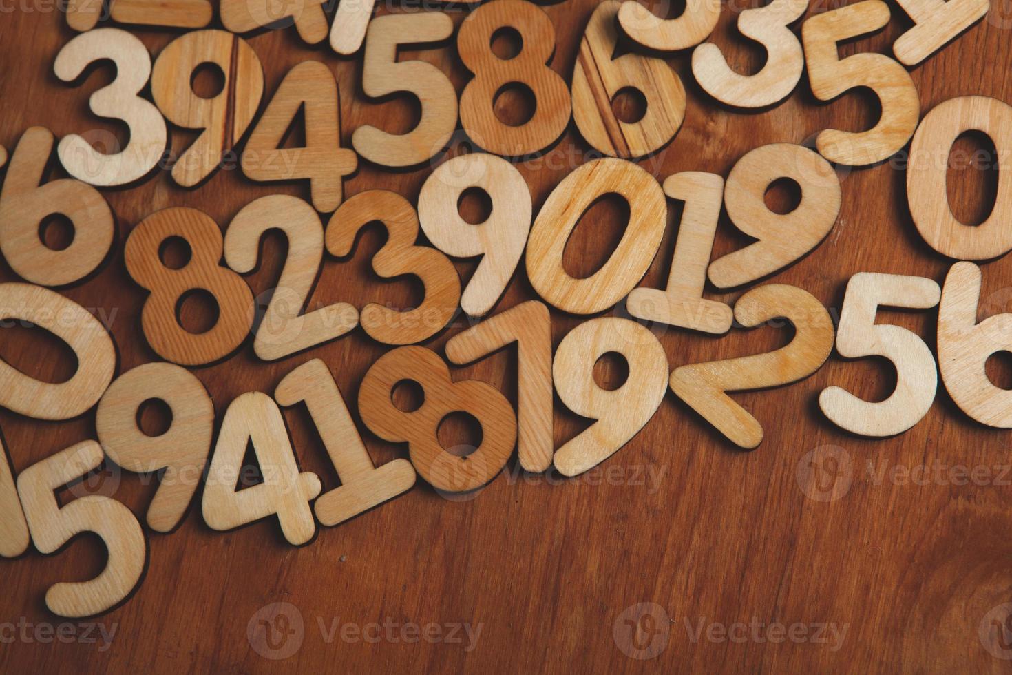 Background of numbers. from zero to nine. Numbers texture. Finance data concept. Mathematic. Seamless pattern with numbers. financial crisis concept. Business success. photo