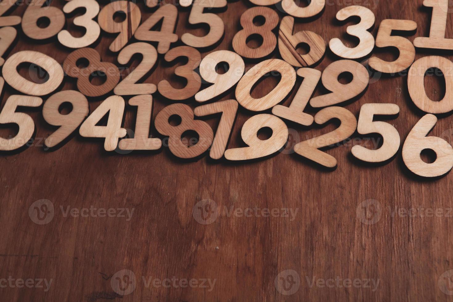 Background of numbers. from zero to nine. Numbers texture. Finance data concept. Mathematic. Seamless pattern with numbers. financial crisis concept. Business success. photo