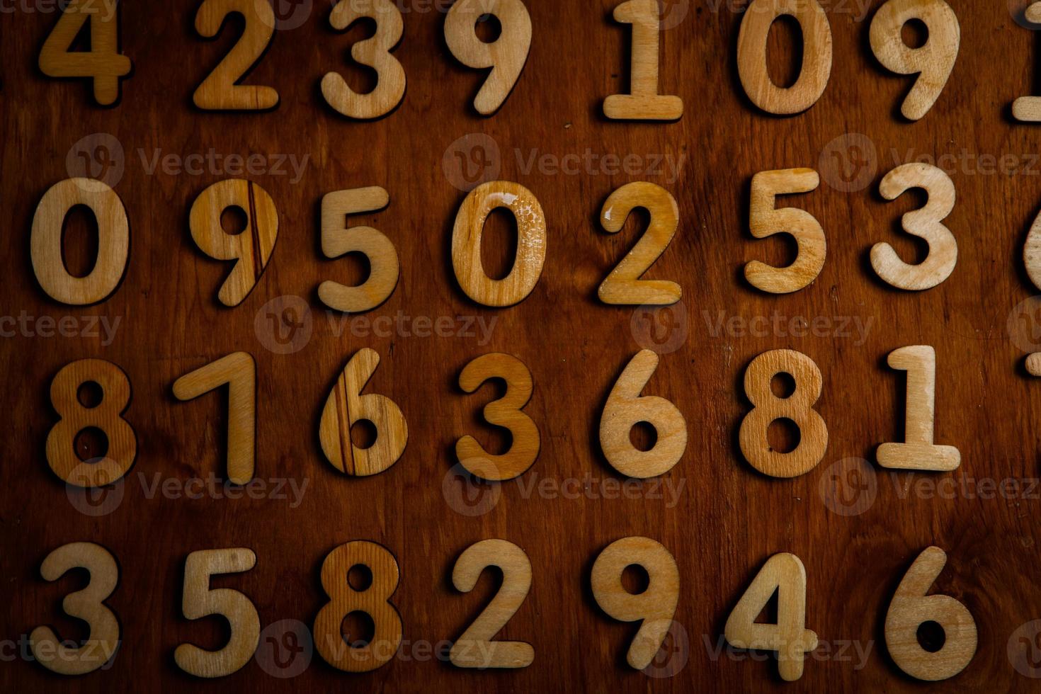 Background of numbers. from zero to nine. Numbers texture. Finance data concept. Mathematic. Seamless pattern with numbers. financial crisis concept. Business success. photo