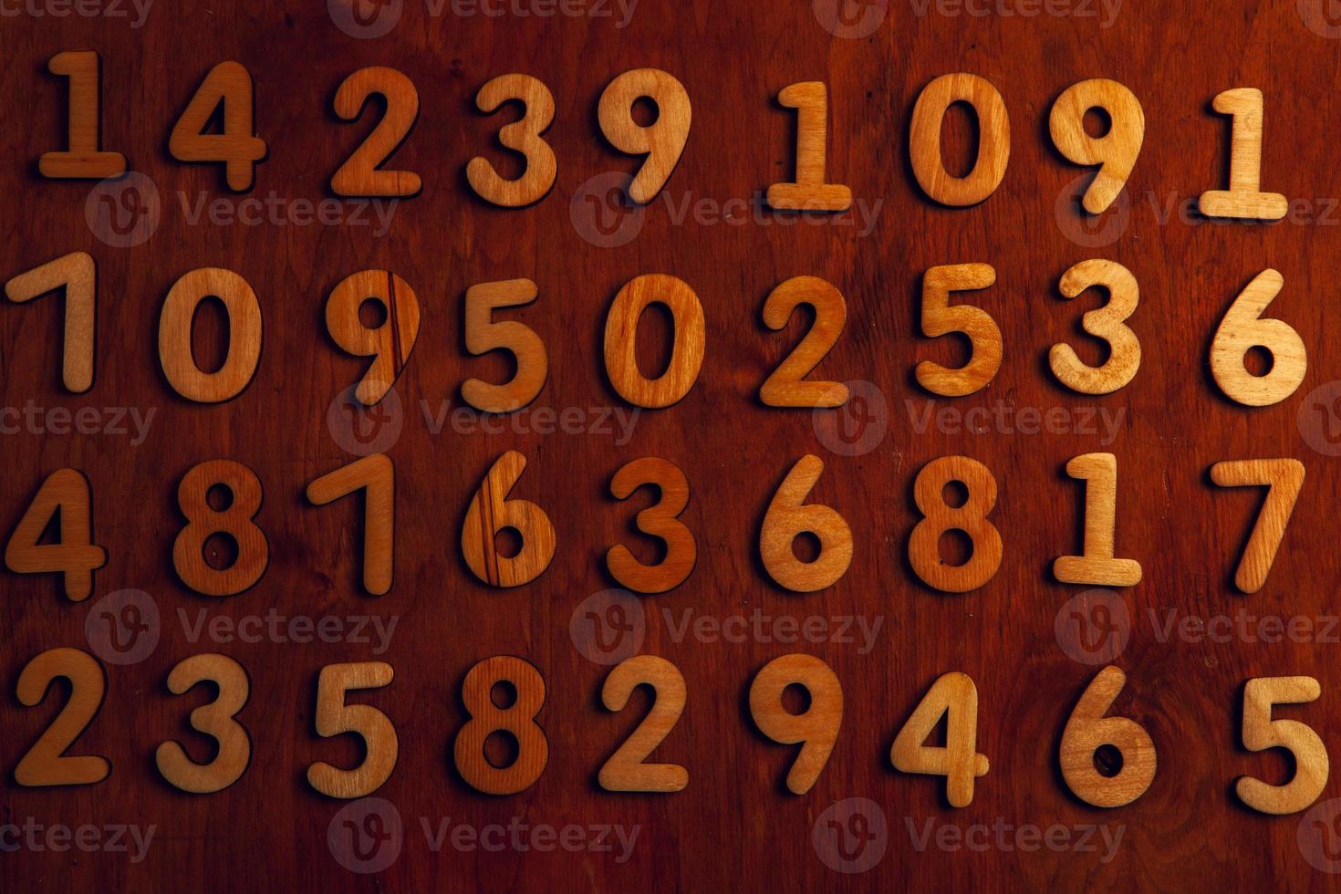 Background of numbers. from zero to nine. Numbers texture. Finance data concept. Mathematic. Seamless pattern with numbers. financial crisis concept. Business success. photo